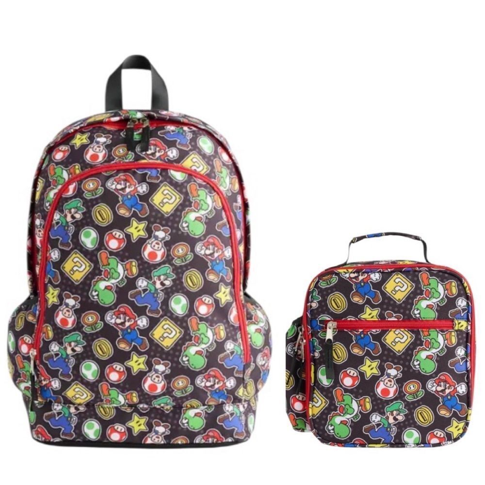 Super Mario Bros‎ Backpack and Lunch Bag Set